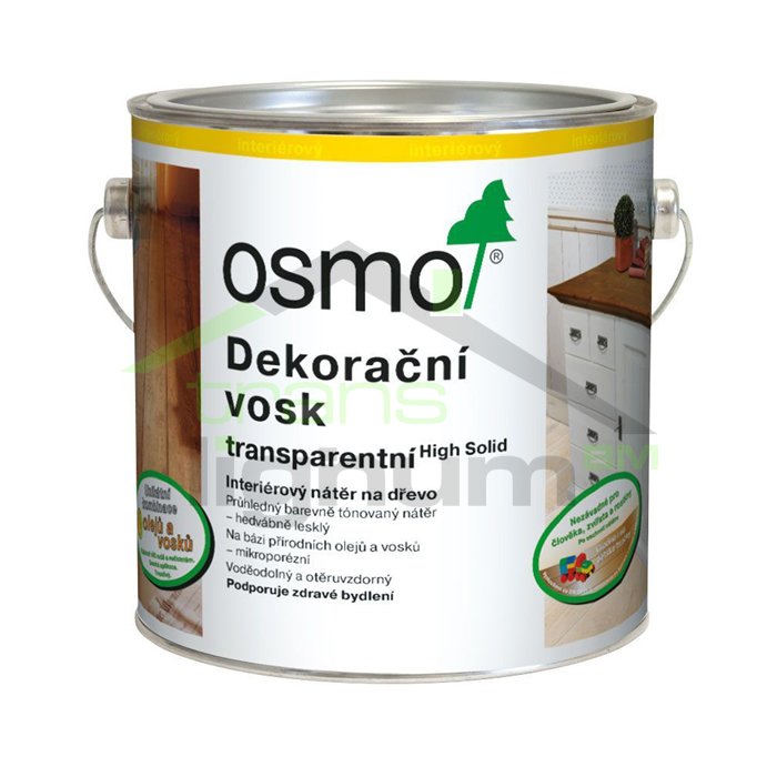 Dekorační vosk - transparentní odstíny - Vyber odstín: 3102 Buk lehce pařený, Zvol velikost: 2,5 l