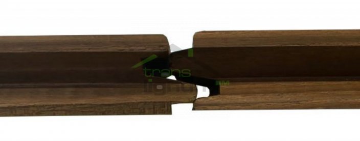 Thermo dřevo jasan 20x140 mm hladký - Délka: 2,9 m