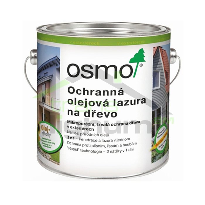 Ochranná olejová lazura OSMO - Vyber odstín: 707 Ořech, Zvol velikost: 2,5 l