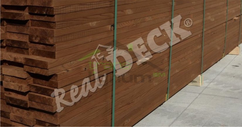 Thermowood borovice 26 x 118mm hladké - Délka: 3,3 m