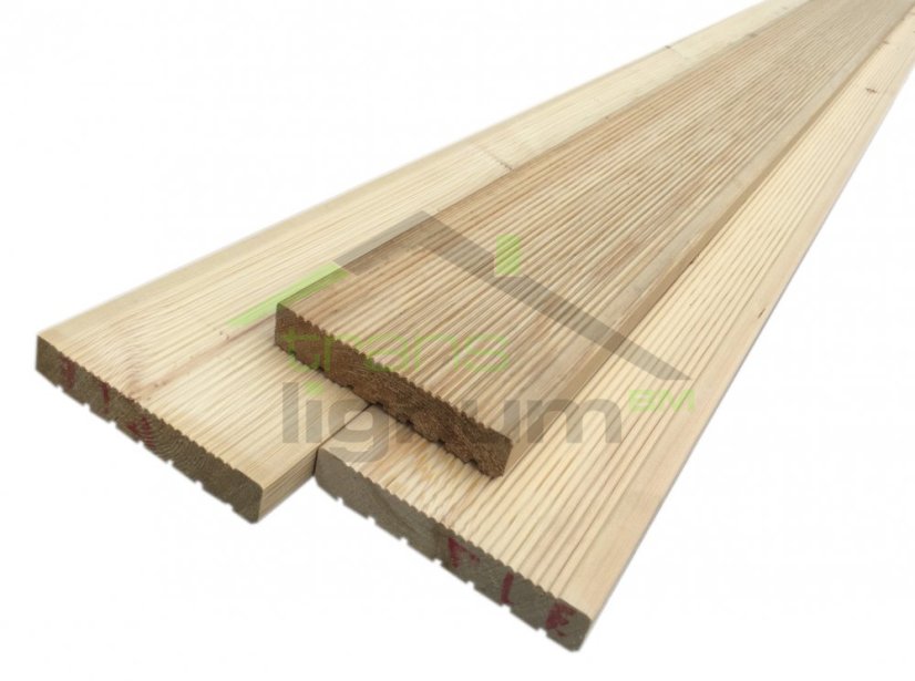 Sibiřský modřín 27 x 142 mm jemná drážka - Délka: 5,1 m