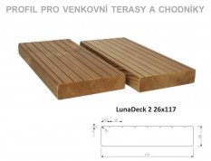 Thermowood borovice LunaDeck 2 26 x 117mm