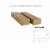 Thermowood hranol borovice SHP 42x68 mm