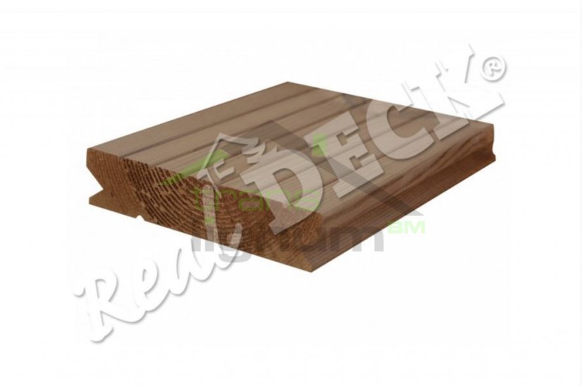 Thermowood borovice 26 x 118 Clip Drážkovaný - Délka: 2,7 m