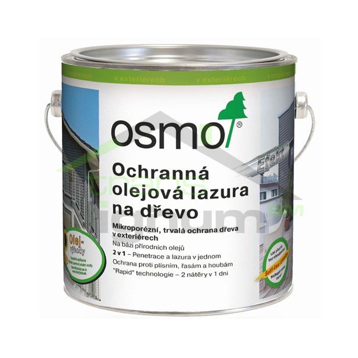 Ochranná olejová lazura Effekt - Vyber odstín: 1140 stříbrná akát, Zvol velikost: 2,5 l